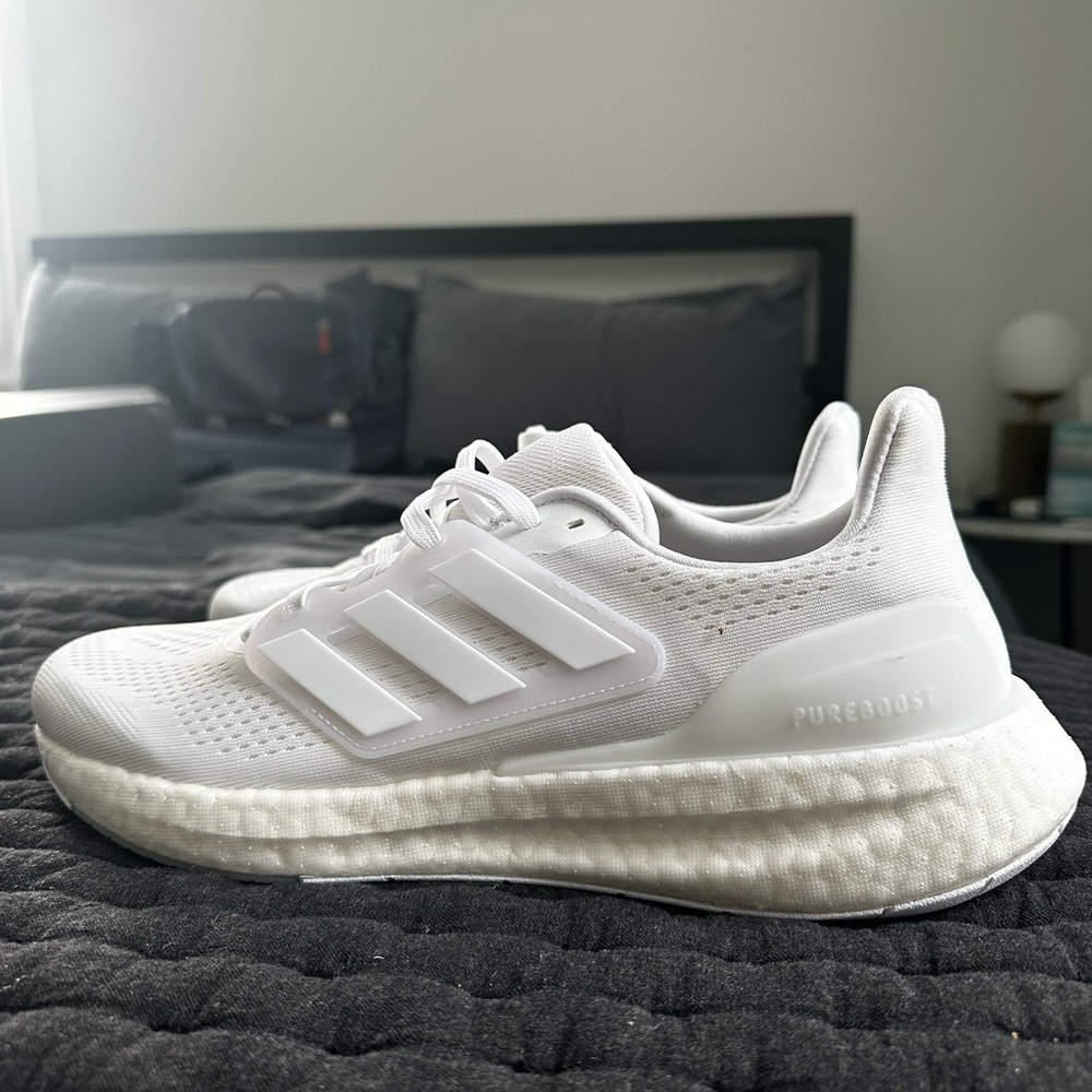 Never Worn Adidas PureBoost White Sneakers
